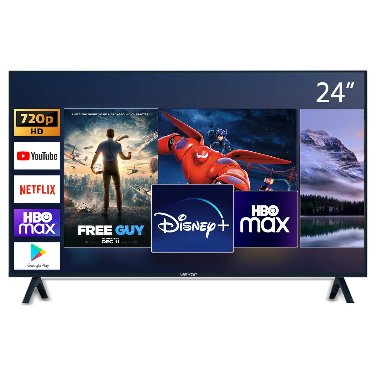 Smart Tv 24 Led Hd Weyon Android Tv Hdmi Usb Wifi 100/240v