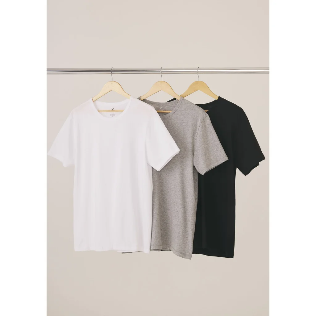 Kit Com 3 Camisetas Masculinas Básicas Slim Hering
