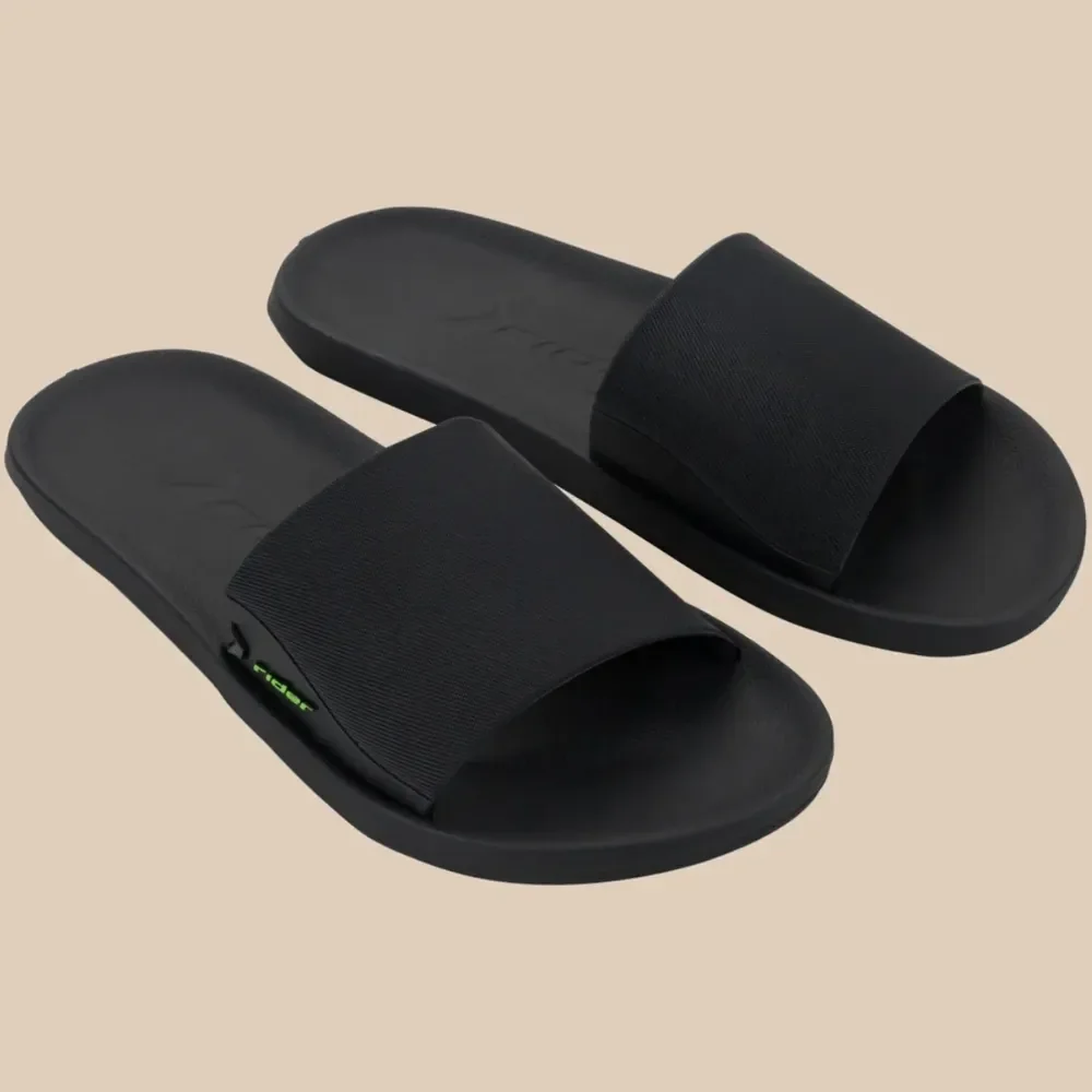 Chinelo Masculino Rider Slide Feel Original Confortável Preto 41