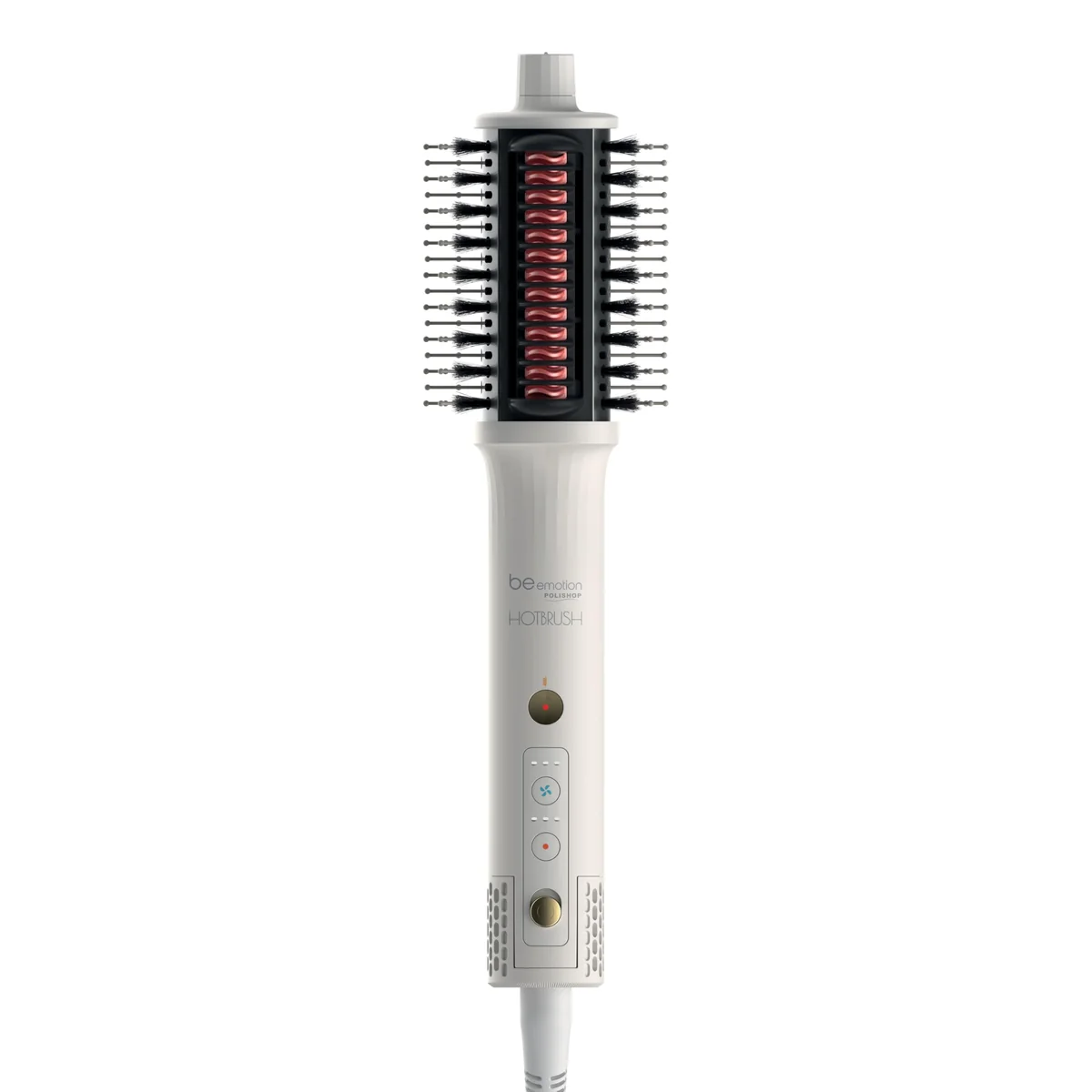 POLISHOP Escova Hot Brush 4 em 1 seca, alisa, modela e da volume 1400W Be emotion (110 Volts)