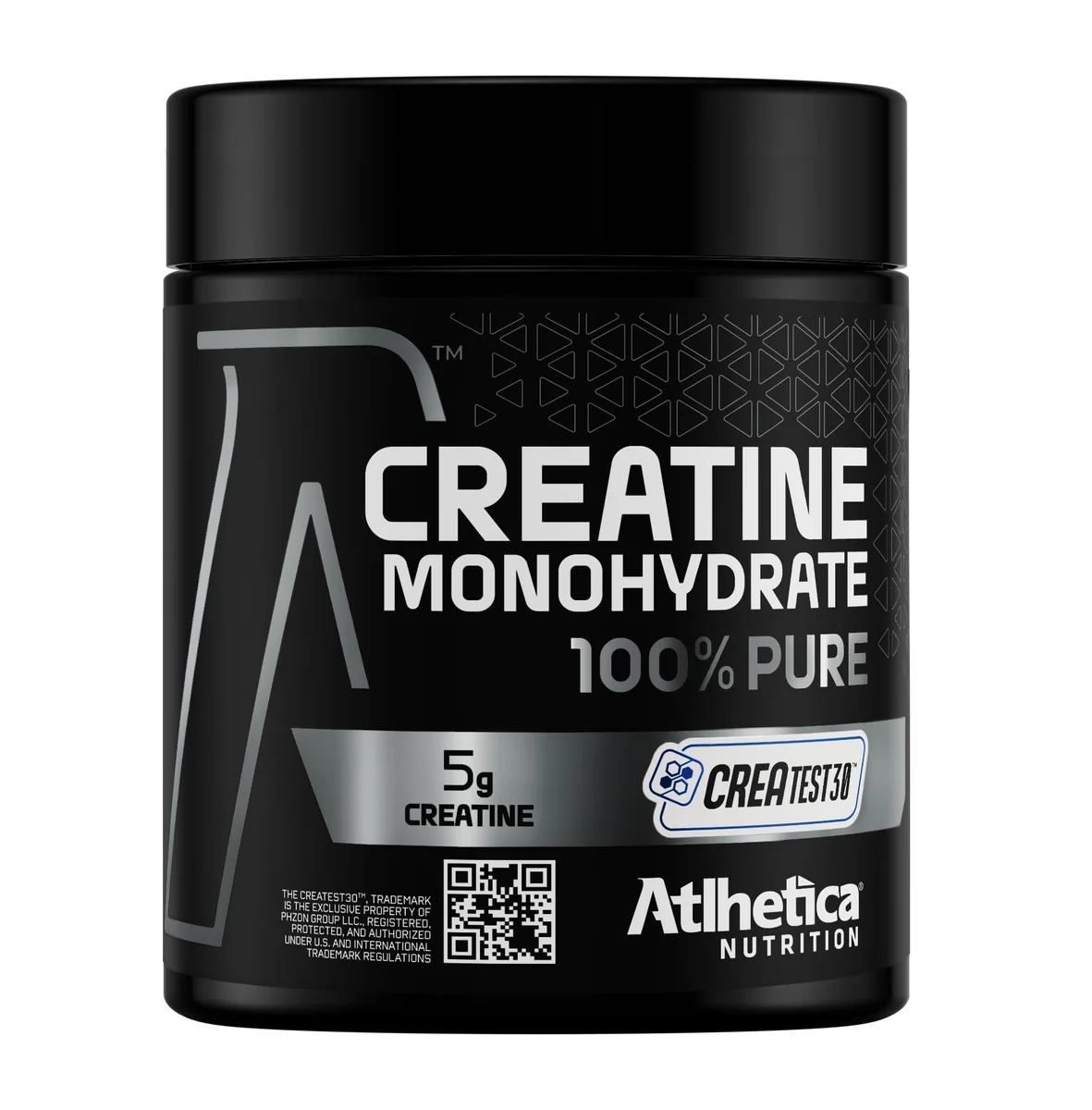 Atlhetica Nutrition Creatina Monohidratada 100% Pura, 5g por Dose, Selo CREATEST38®, Pote 300g