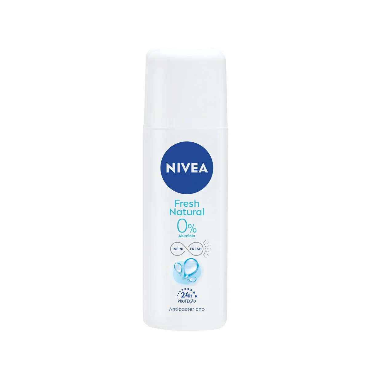 NIVEA Desodorante Spray Fresh Natural 90ml, Proteção 24h, Contra Odores, Antibacteriano, Frescor Suave
