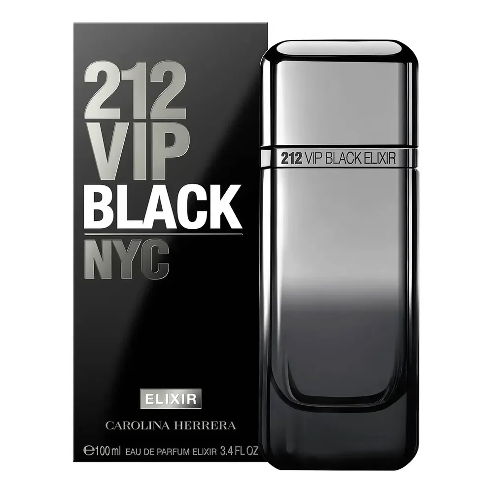 Perfume Carolina Herrera 212 Vip Black Elixir Eau De Parfum Elixir 100 Ml Masculino