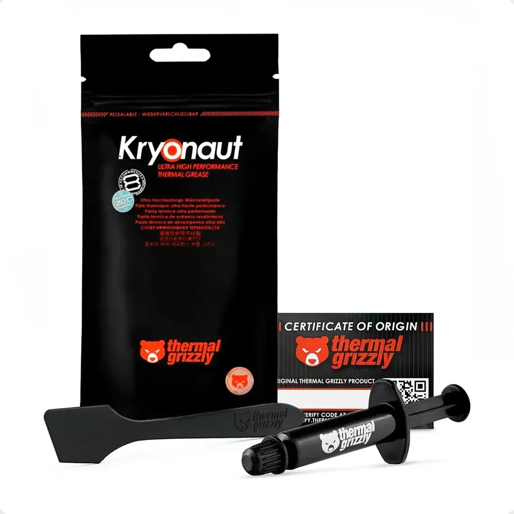 Pasta térmica Thermal Grizzly Kryonaut Ultra High Performance - 12,5 W/mK