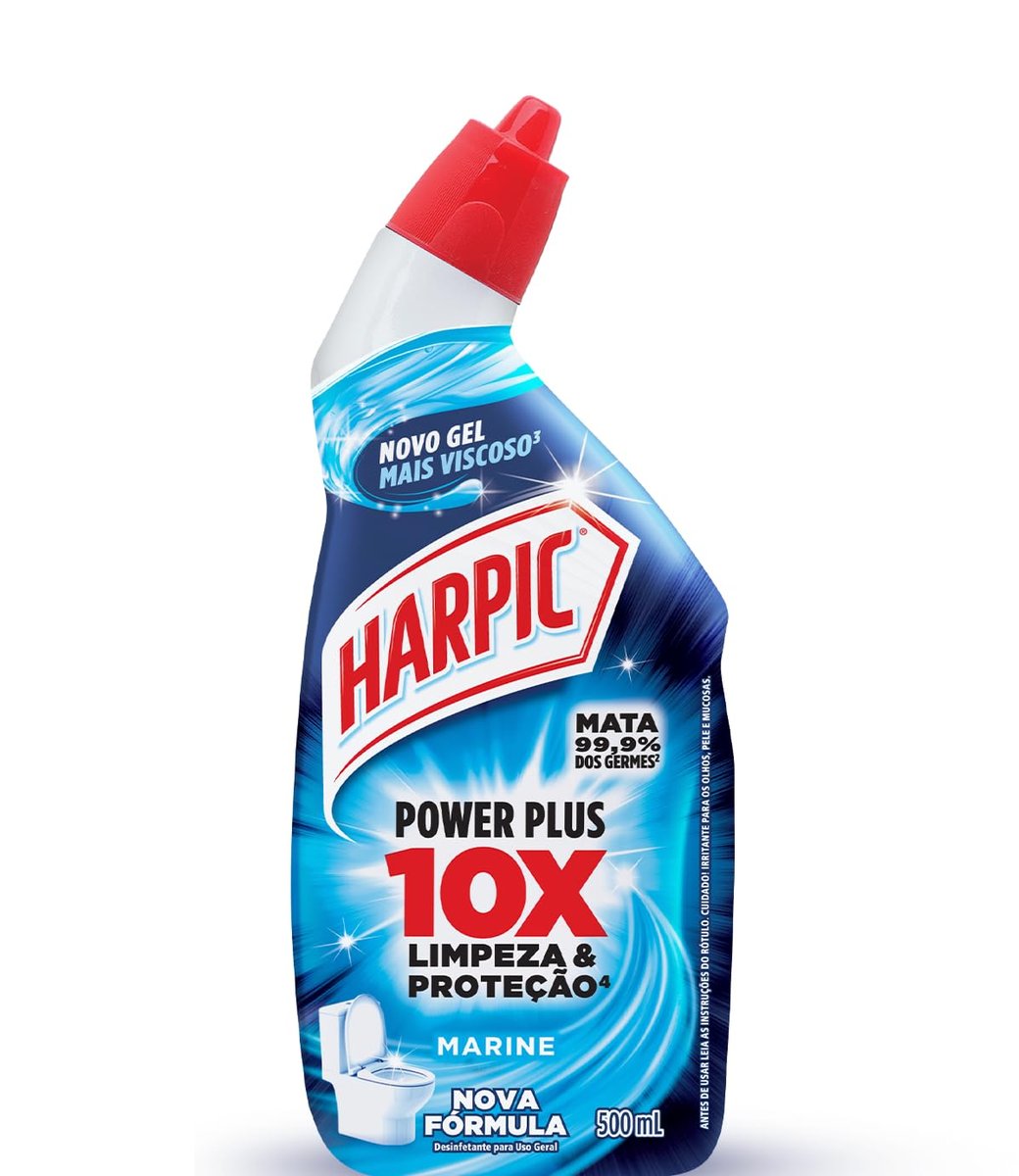 Harpic Power Plus Desinfetante Sanitário em Gel Marine 500ml