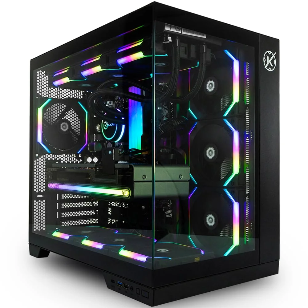 Gabinete Gamer Kalkan Asgard Preto Aquário sem fans KLK00040