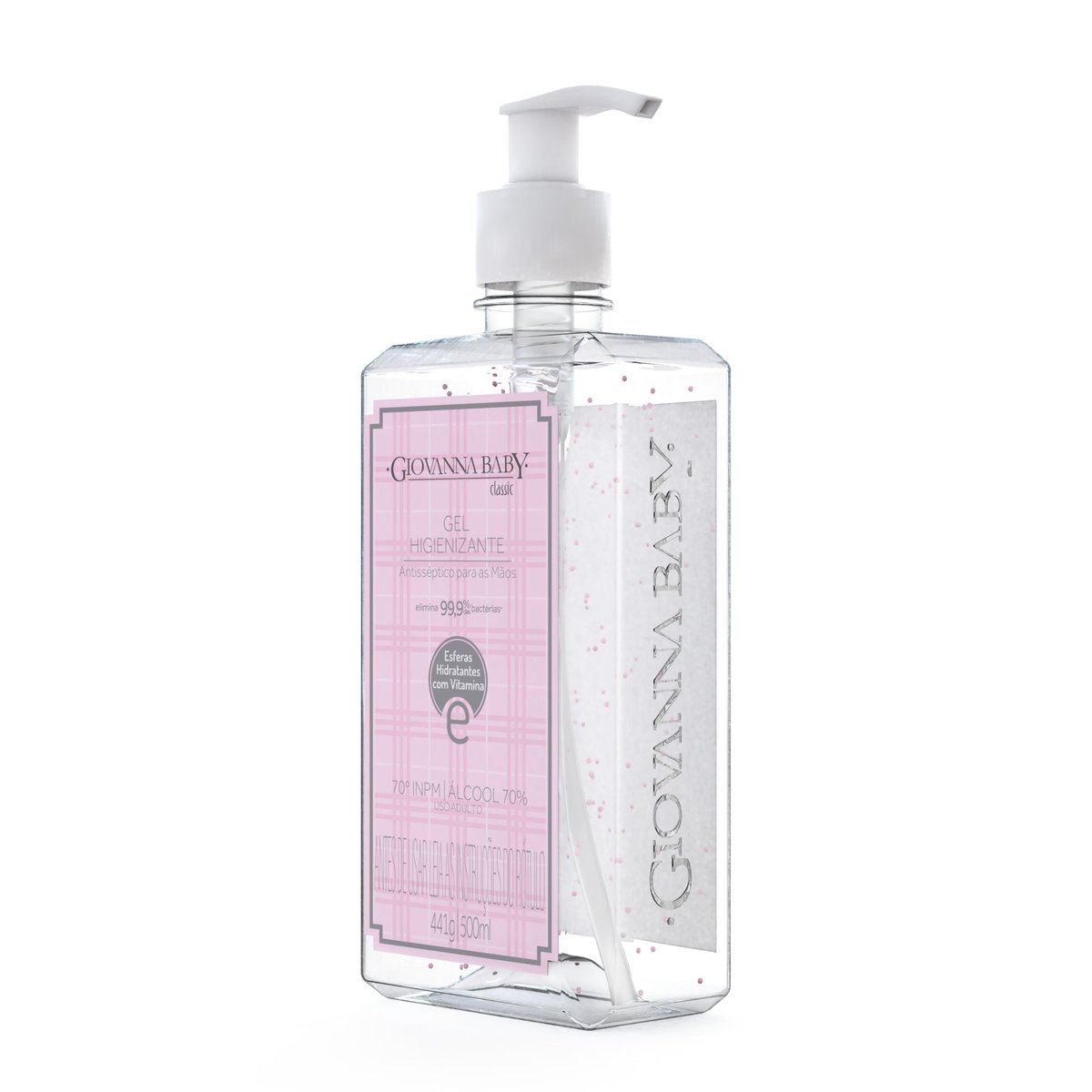 Gel Higienizante 70% Classic 500Ml, GIOVANNA BABY, Rosa