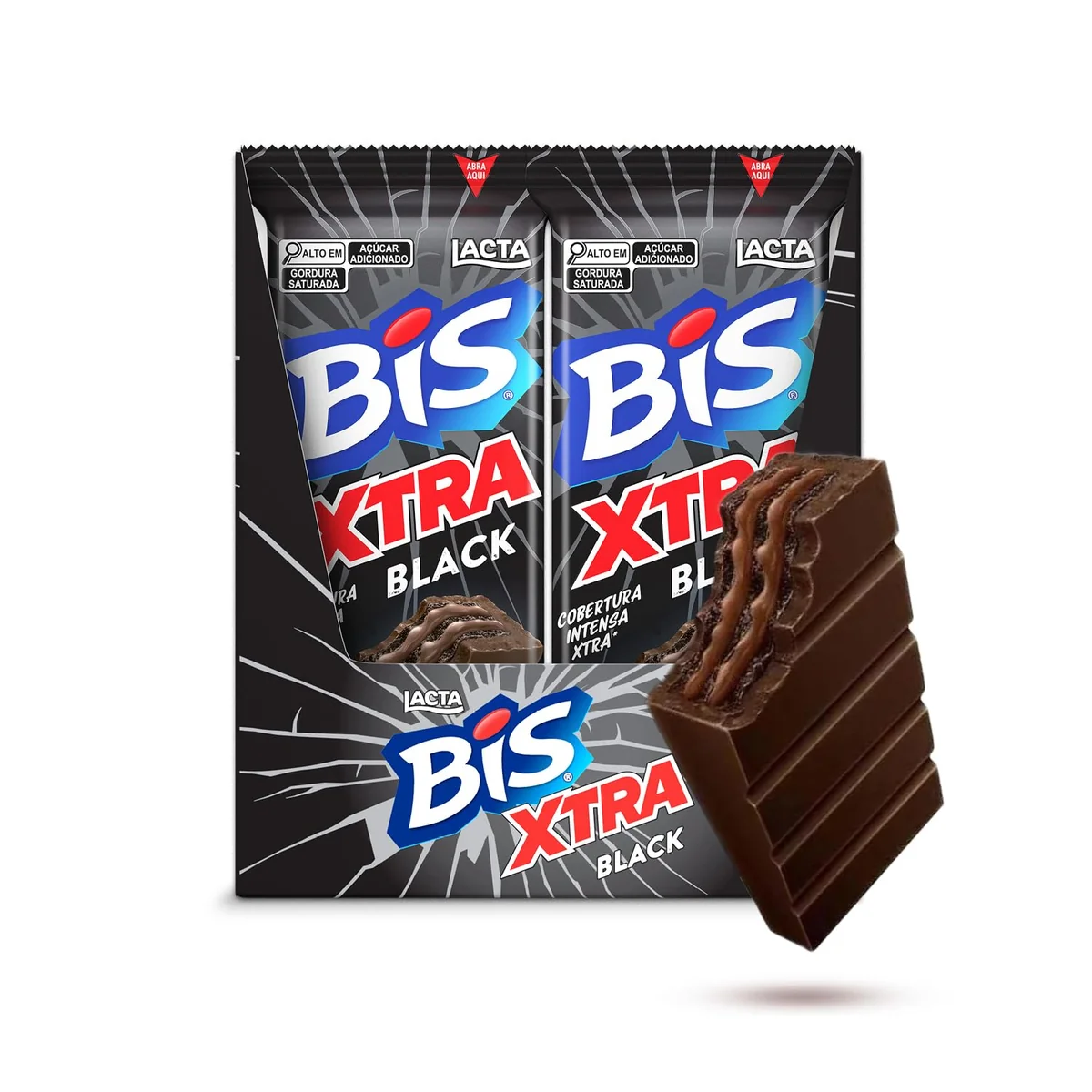 Bis Xtra Black - Caixa Com 24 Unidades De 45g