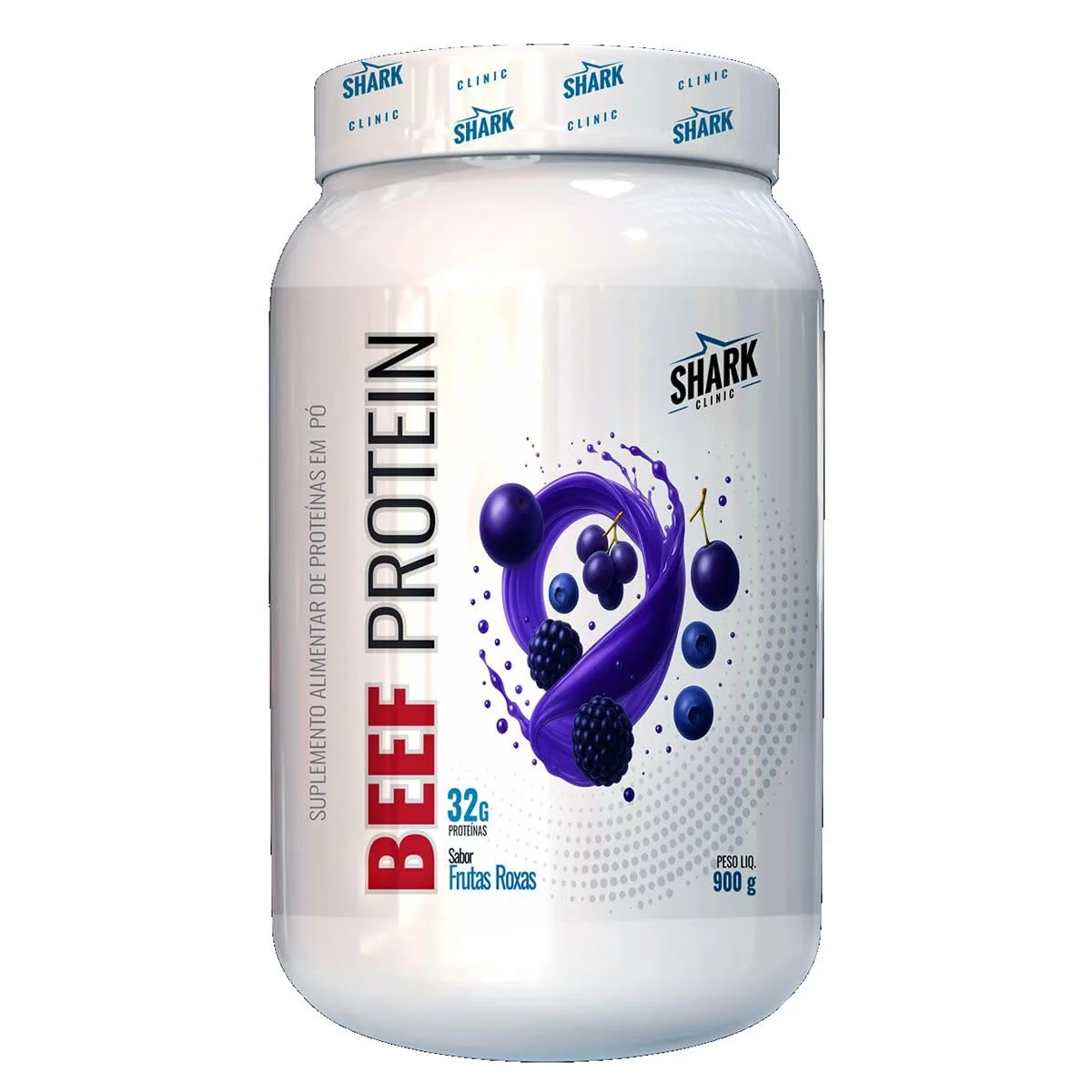 WHEY BEEF PROTEIN - SABOR FRUTAS ROXAS - 900G