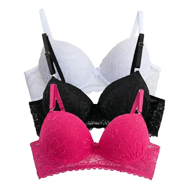 Kit 3 Sutian Soutien Com Bojo Renda Luxo Atacado Revenda