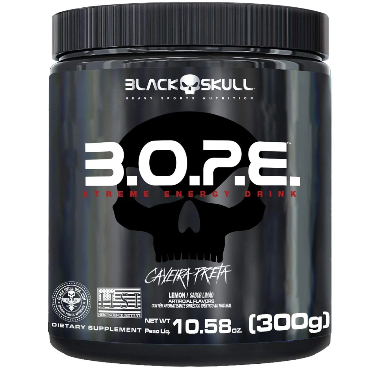 BOPE Pré Treino (300g) - Limão, Black Skull