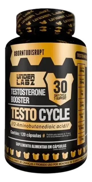 Testo Cycle Under Labz Zinco Magnésio Cromo Boro Vitamina D Testo Cycle 120 Cápsulas Sem Sabor