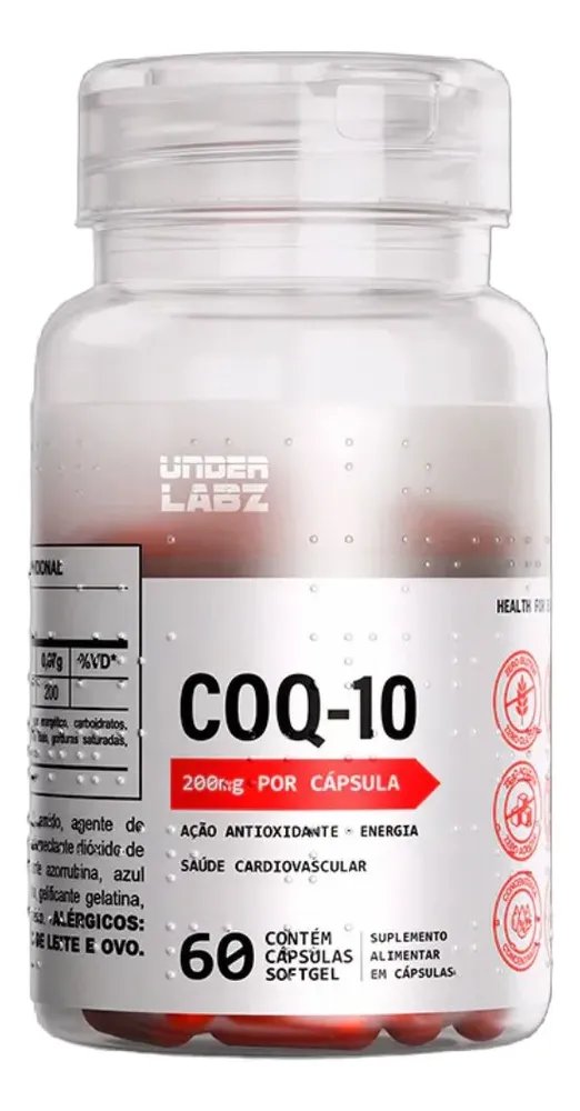 Coq-10 Coenzima 200mg 60 Caps Clinical Series - Under Labz Sem Sabor