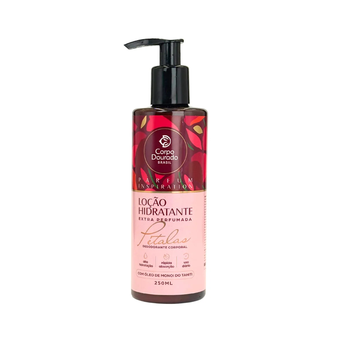 Corpo Dourado Hidratante Parfum Inspiration Pétalas | Hidratante e calmante | 250ml