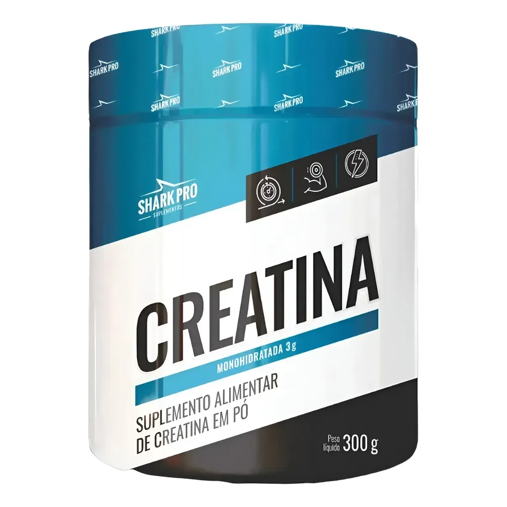 Creatina Monohidratada Shark Pro 300g Natural