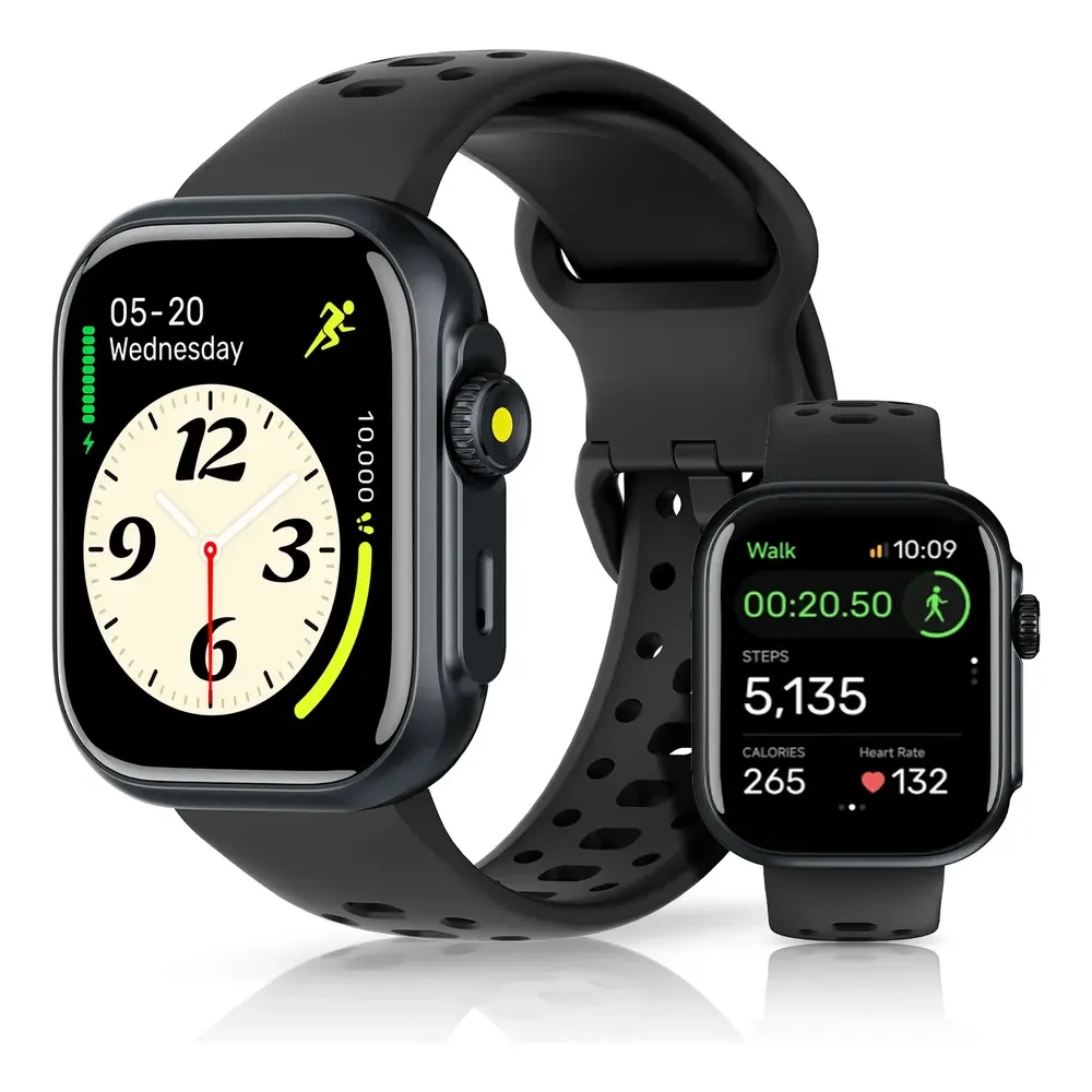 Relógio Smartwatch Bettdow Fb041 Esportivo Alexa E Gps 1.85 Preto Mesh