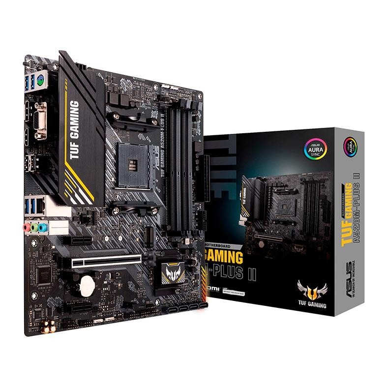 Placa Mae Asus TUF Gaming, DDR4, Socket AMD AM4, M-ATX, Chipset AMD A520, TUF-GAMING-A520M-PLUS-II