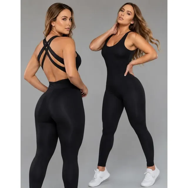 Macacão Fitness Academia Zero Transparência Treino Ginástica