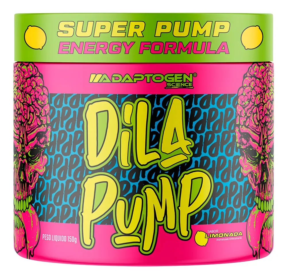 Dila Pump 150g Pré Treino E Vasodilatador - Adaptogen Sabor Limonada