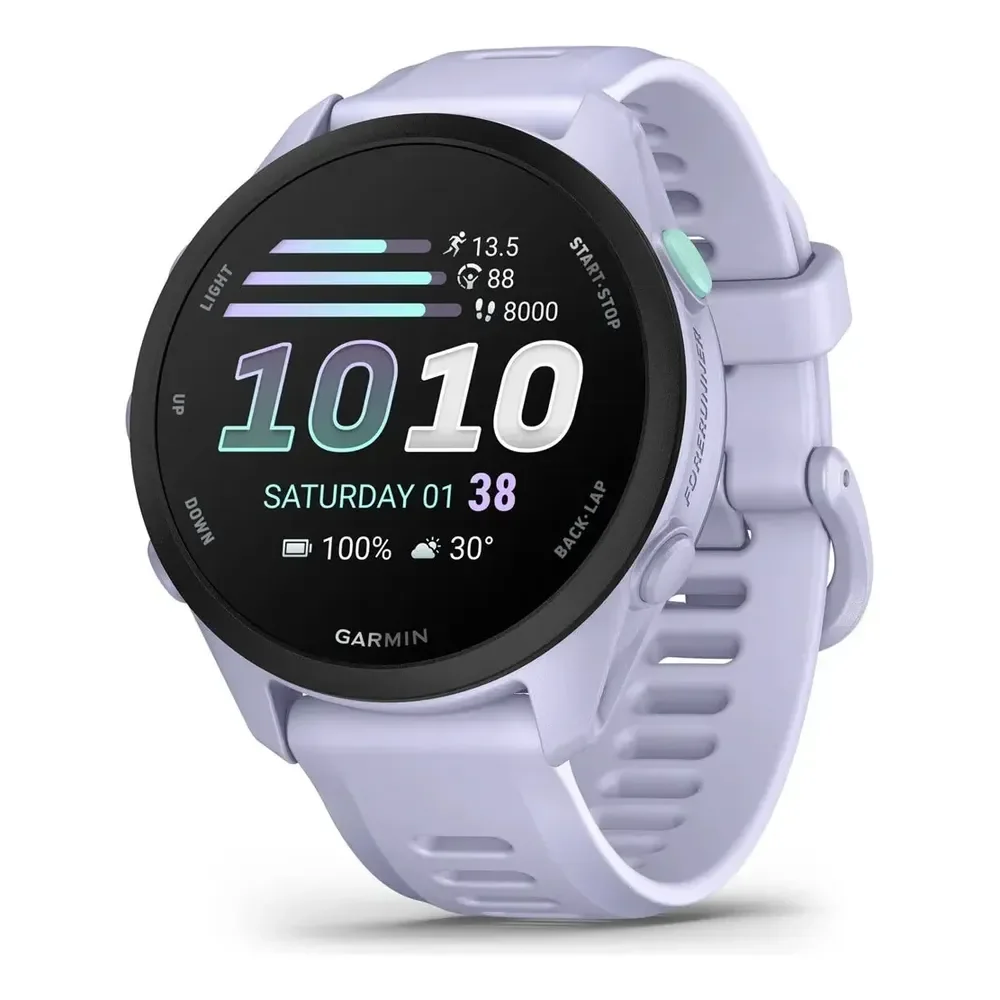 Garmin Relógio Forerunner 70 Branco- 42mm Com Monitor Cardíaco Lavanda