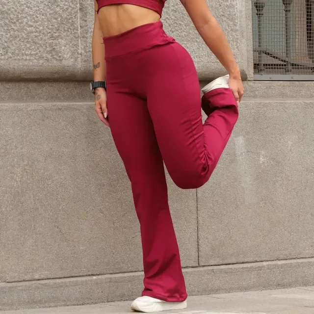 Calça Legging Leg Flare Zero Transparência Grossa Academia