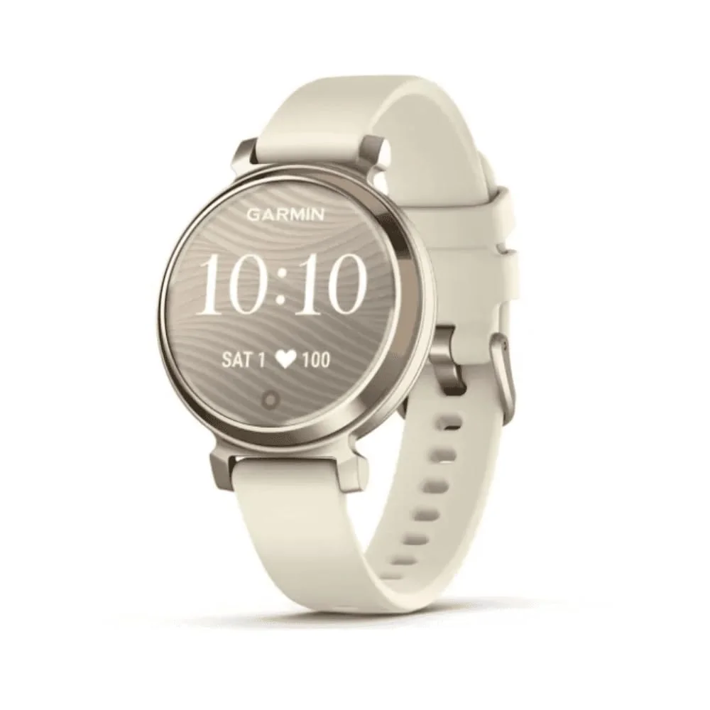 Garmin Relógio Lily 2 Sport Dourado com Branco 35mm com Monitor de Atividades