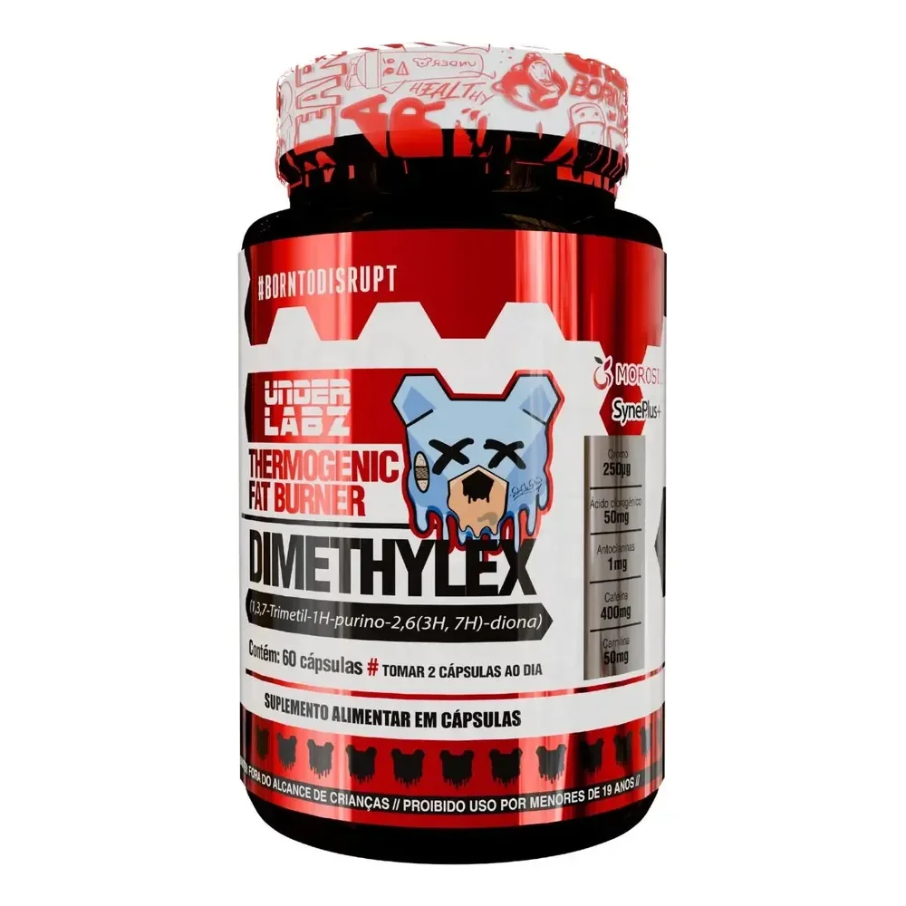 Dimethylex 60 Cápsulas Under Labz - Termogênico Sem Sabor