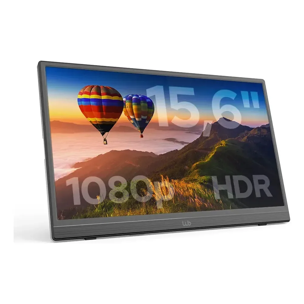 Wb Monitor Portátil 15,6 Com Tela Ips E Full Hd 1920x1080p Wbmp01bk Preto 127/220v