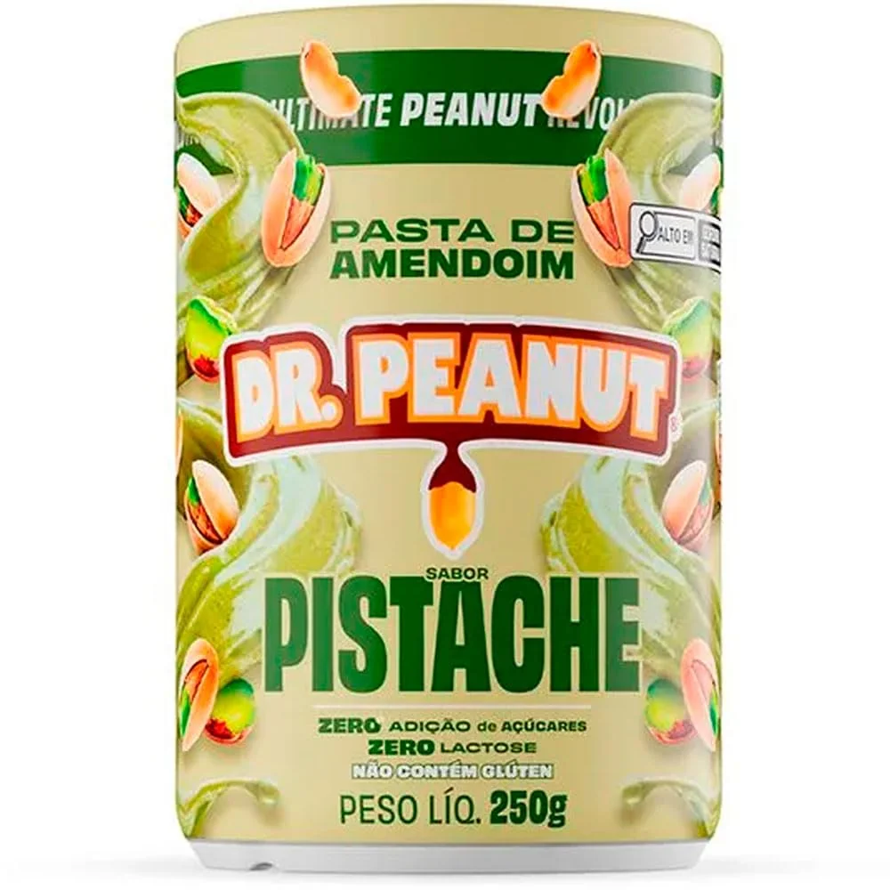 Dr. Peanut Pasta de Amendoim Sabor Pistache Pote 250g