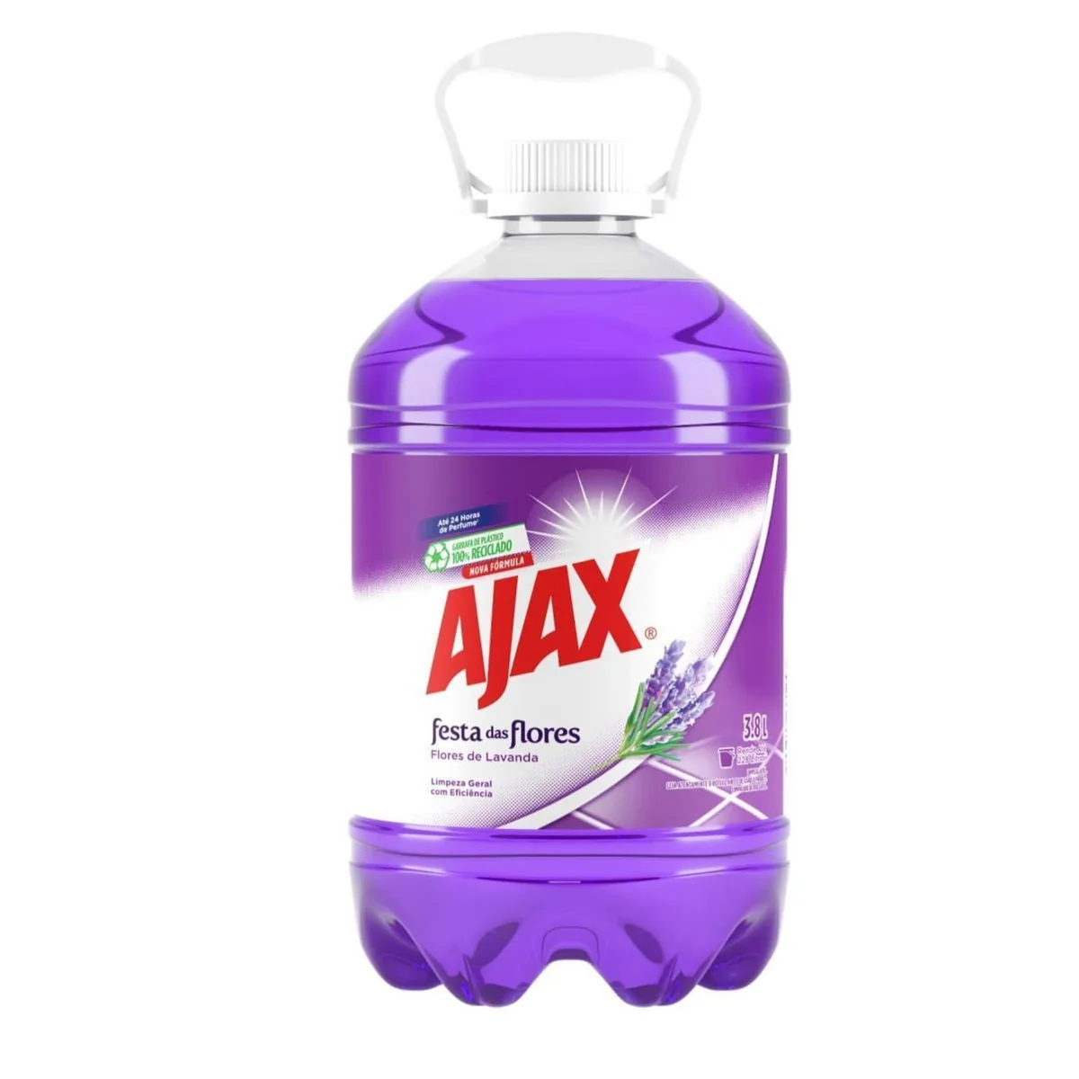 Ajax Limpador Festa Das Flores Lavanda 3 8L