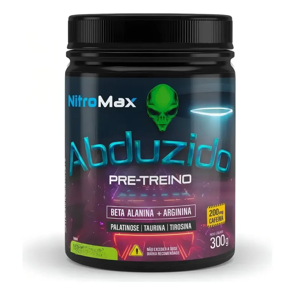 Abduzido Pre Treino Nitro Max Limonada Suica 300g Limão