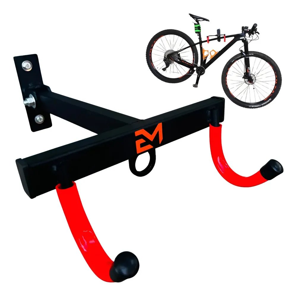 Suporte De Parede Horizontal Universal Para Bike Mtb Speed Preto