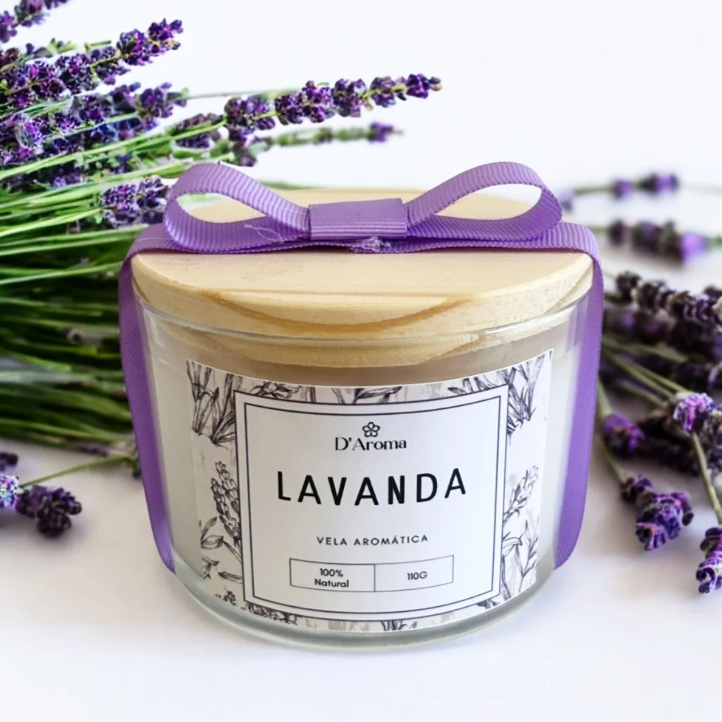 Vela aromática perfumada artesanal PREMIUM 110g 5 fragrâncias