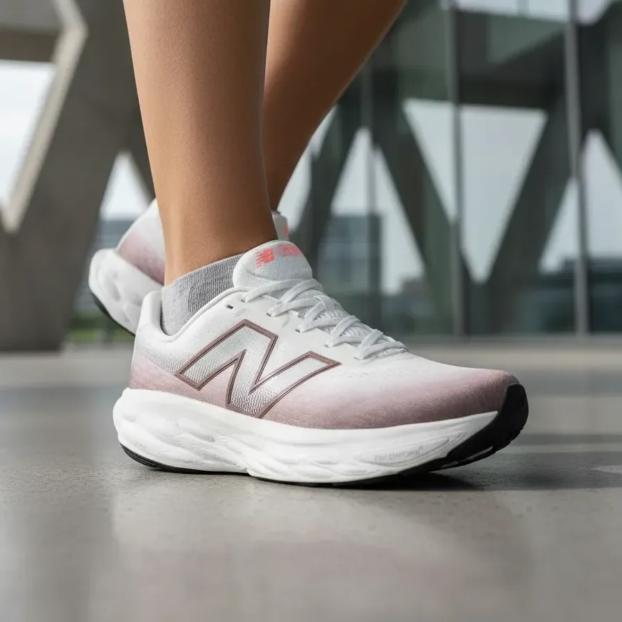 Tênis Fresh Foam X 1080 V14 Masculino New Balance Branco/marrom Lisa 40