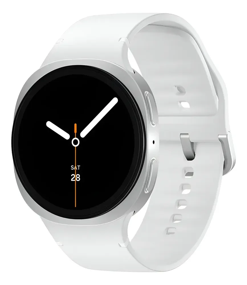 Samsung Galaxy Watch8 Smartwatch 40mm Lte, Galaxy Ai Caixa Prata Pulseira Prata Bisel Prata