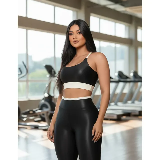 Kit Conjunto Roupa Academia Treino Premium Calça Leg E Top