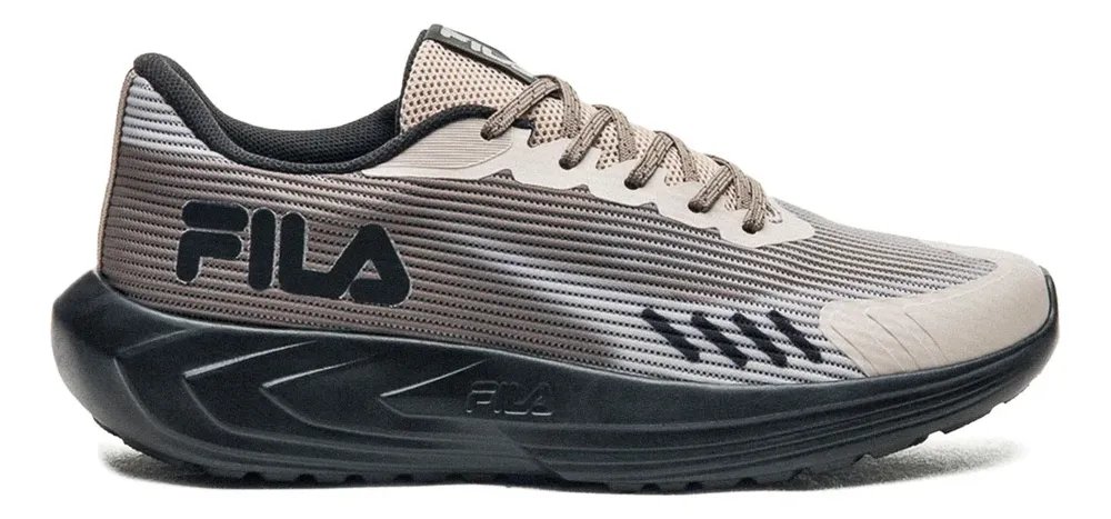 Tênis Fila Sprint Masculino Esportivo Caminhada Confortável Oliva/marrom/preto Liso 42 Br