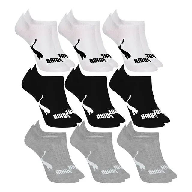 Kit 9 Pares Meias Invisível Puma Sapatilha Soquete Original