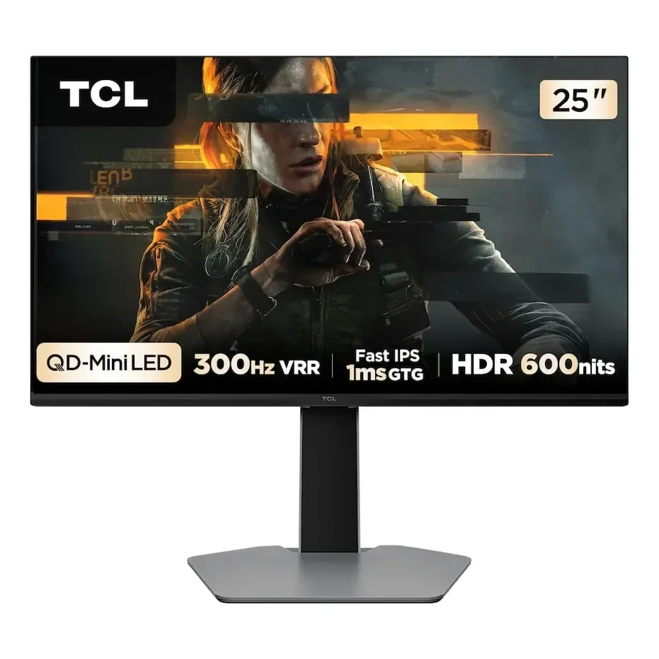 Monitor Gamer 25 Full Hd 25g64 Qd-mini Led 300hz 1ms Tcl Preto Bivolt