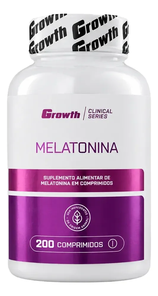 Melatonina (0.21mg) 200 Comprimidos Growth Supplements Sem Sabor