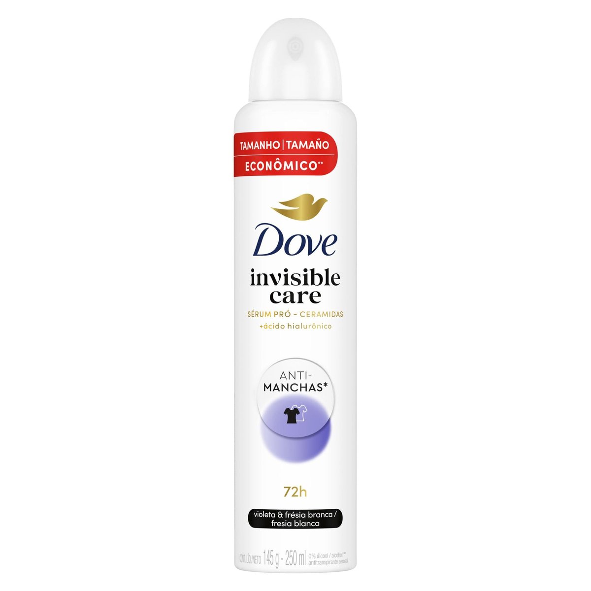 Dove Desodorante Antitranspirante Aerosol Invisible Care 250ml