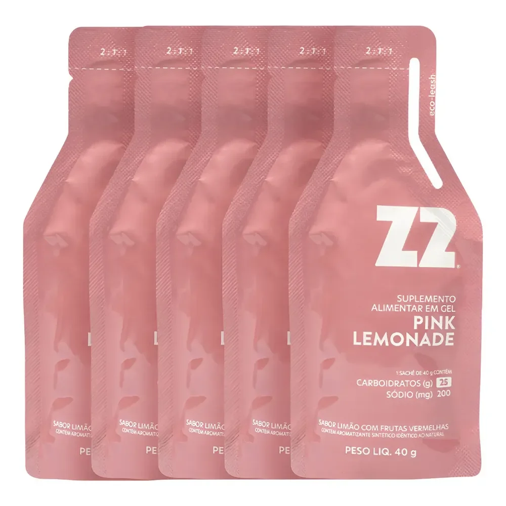 Gel De Carboidrato Z2 Everyday Pink Lemonade Kit Com 10 Sachês De 40g Limonada Rosa