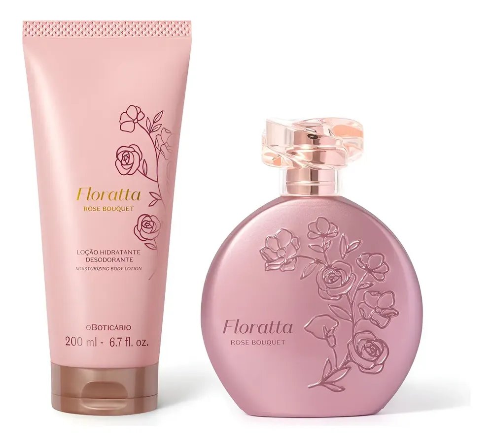Floratta Rose Bouquet: Colônia 75ml + Loção Corporal 200ml