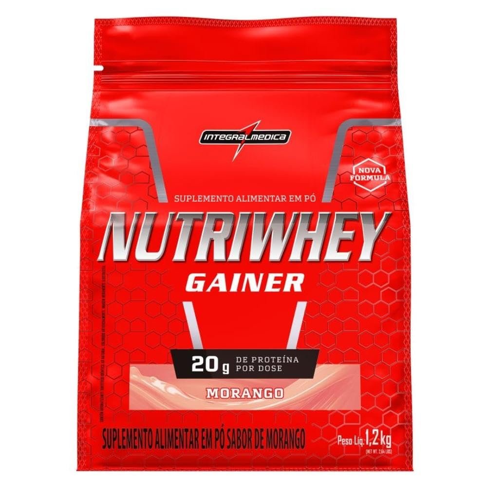 NutriWhey Pouch 1,2kg Integralmedica - Morango
