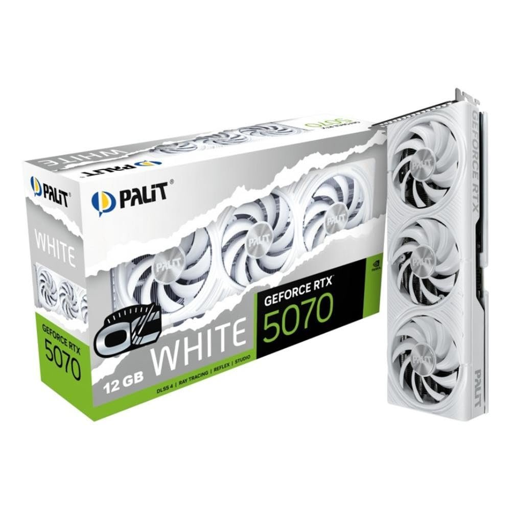 Palit RTX5070 Branco OC 12GB GDDR7 NE75070U19K9-GB2050W Retail