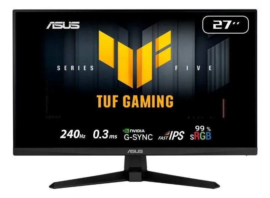 Monitor Gamer Asus Tuf Vg279qm5a 27  Fhd 240hz Fast Ips Preto