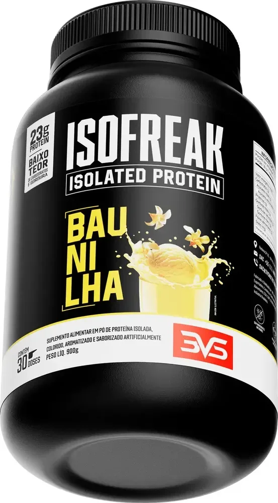 Whey Isolado Isofreak 900g Sabor: Baunilha - Fórmula Avançada Com 23g De Proteína Por Dose