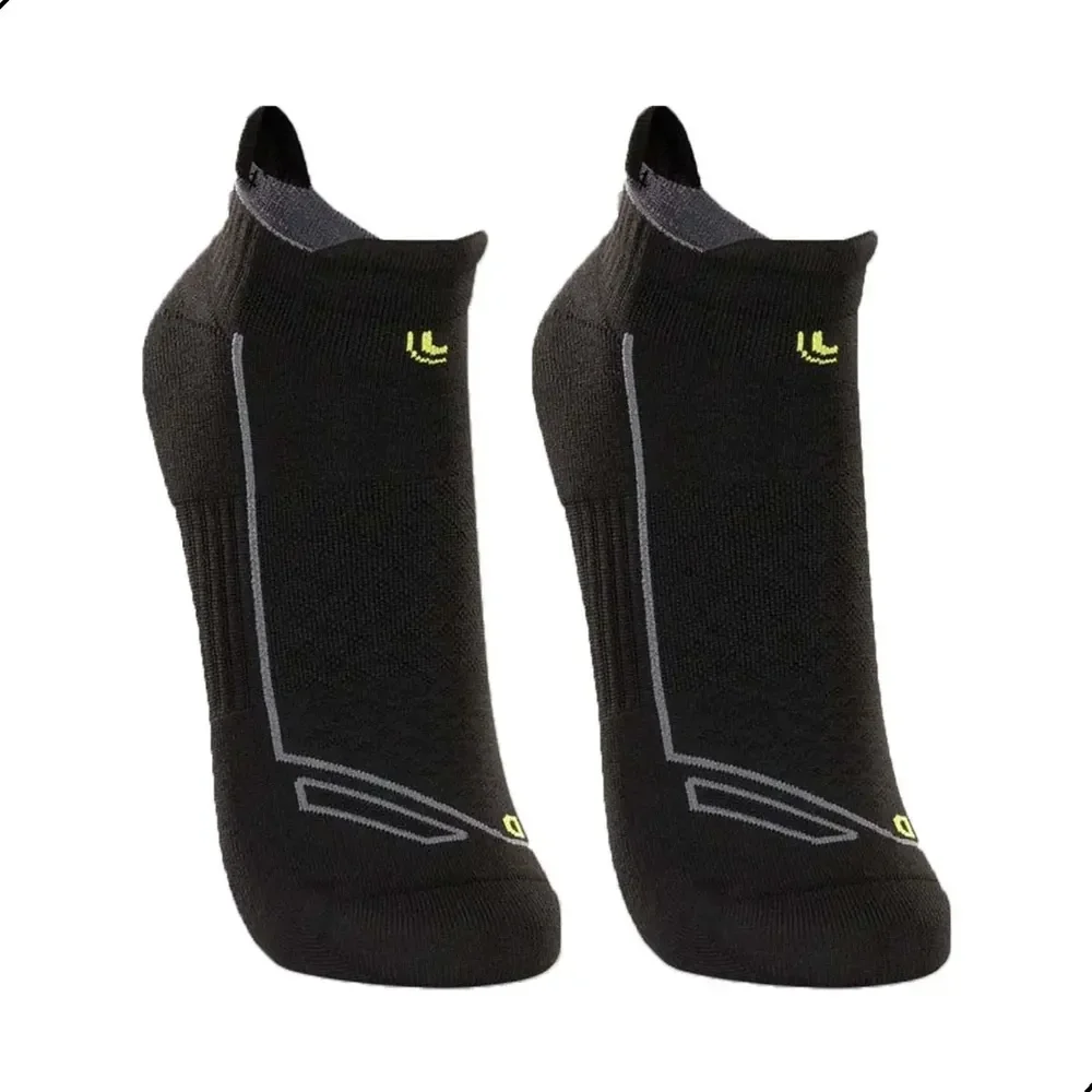 Kit 2 Pares Meia Lupo Dry Soquete Curto Anti Bolhas Corrida Preto M (37-40)