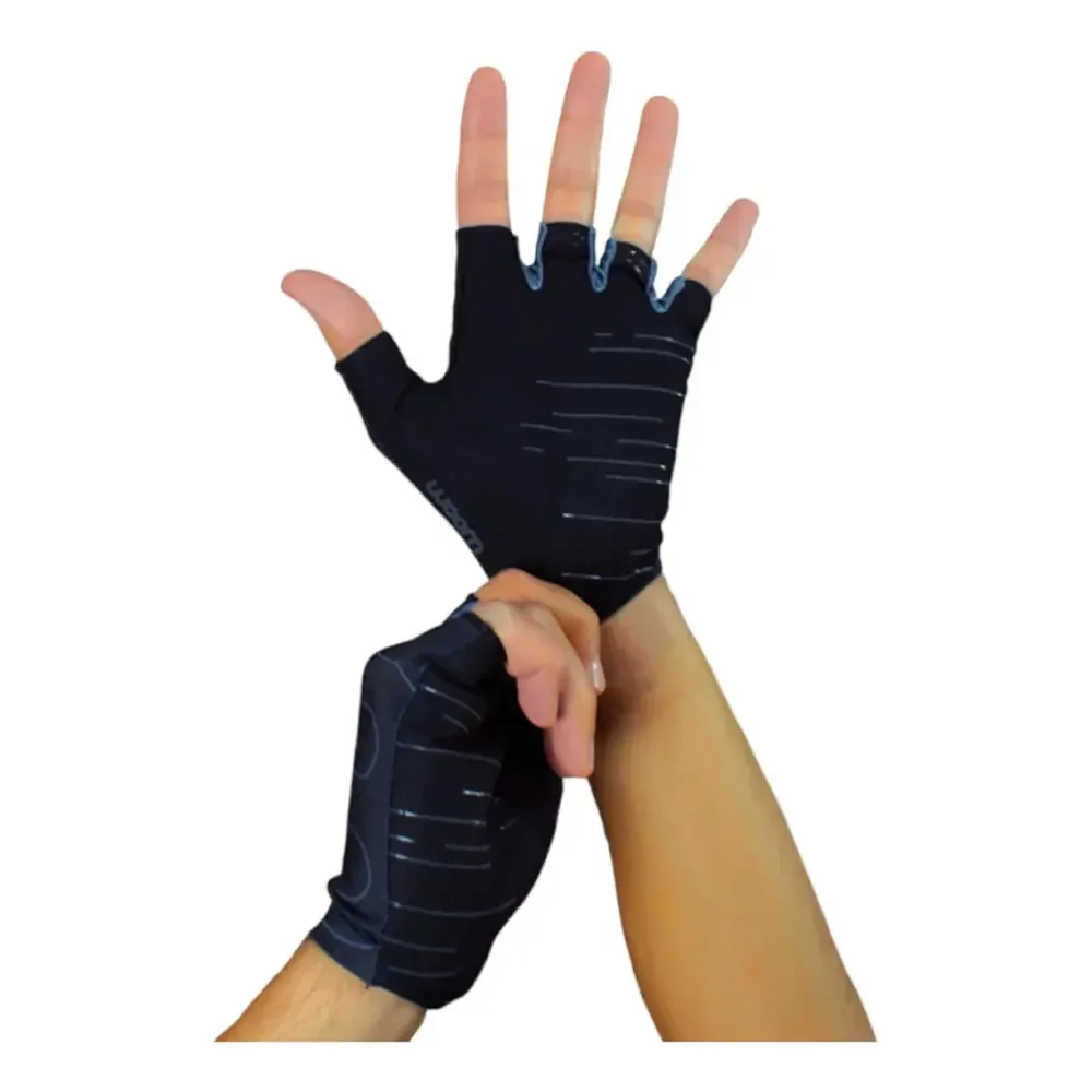 Luva De Ciclismo Woom Supreme Unlimited Unissex I Cor Preto Tamanho G