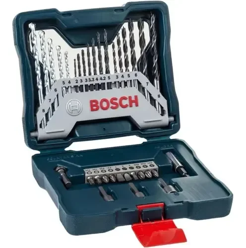 Kit De Pontas E Brocas Maleta X-line Com 33 Unidades Bosch